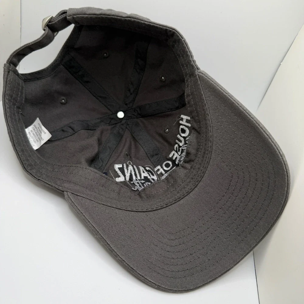 House of Gainz Mecca of the South Embroidered Gym Hat Gray Cotton Dad‎ Cap 205